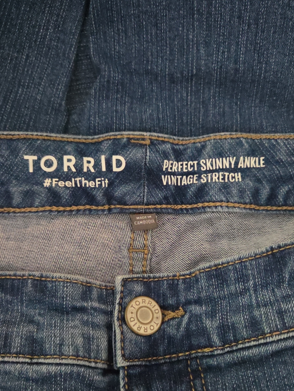 torrid Dark Blue Skinny Ankle Jeans